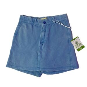 Love Trends Womens Blue Cotton French Terry Skort Sustainable Size XL